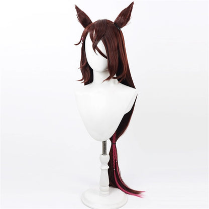 【In Stock】Game Umamusume:Pretty Derby Cosplay リガントーナ Rigantona Cosplay Wig With Ears and Tail