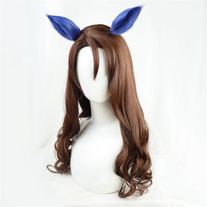【In Stock】Game Umamusume:Pretty Derby Cosplay キングヘイロー King Halo Cosplay Wig With Ears and Tail
