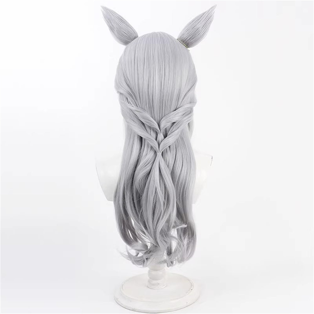【In Stock】Game Umamusume:Pretty Derby Cosplay ゴールドシップ Swimsuit Style Gold Ship Cosplay Wig With Ears and Tail