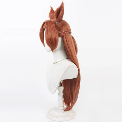 【In Stock】Game Umamusume:Pretty Derby Cosplay カワカミプリンセス Kawakami Princess Cosplay Wig With Ears and Tail