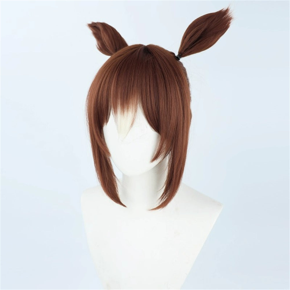 【In Stock】Game Umamusume:Pretty Derby Cosplay ファインモーション Noble Seamair Cosplay Wig With Ears and Tail