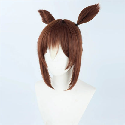【In Stock】Game Umamusume:Pretty Derby Cosplay ファインモーション Noble Seamair Cosplay Wig With Ears and Tail