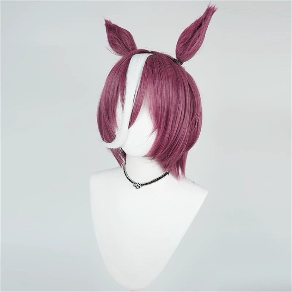 【In Stock】Game Umamusume:Pretty Derby Cosplay タニノギムレット Tanino Gimlet Cosplay Wig With Ears and Tail