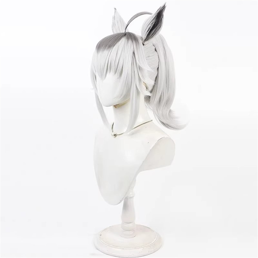 【In Stock】Game Umamusume:Pretty Derby Cosplay Cinderella Gray (manga) Cosplay Wig With Ears and Tail