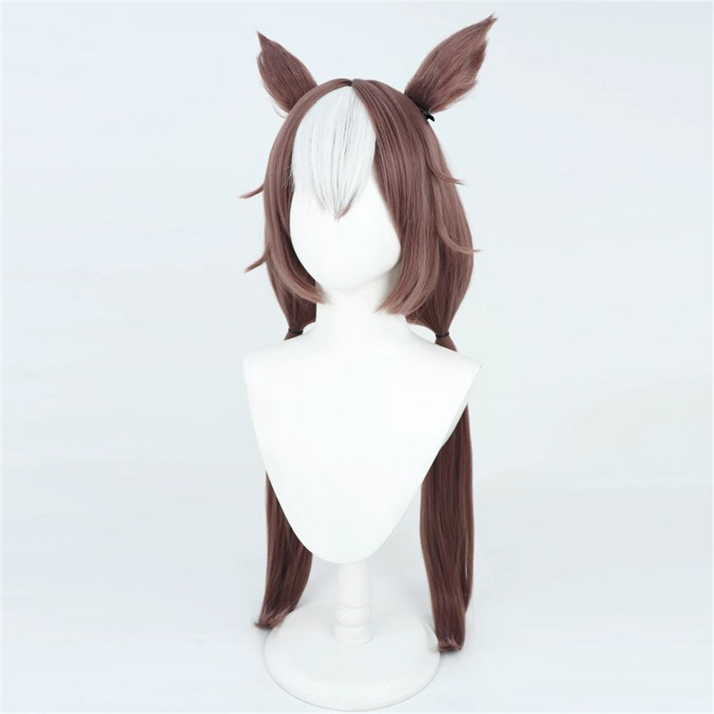 【In Stock】Game Umamusume:Pretty Derby Cosplay ヤマニンゼファー Yamanin Zephyr Cosplay Wig With Ears and Tail