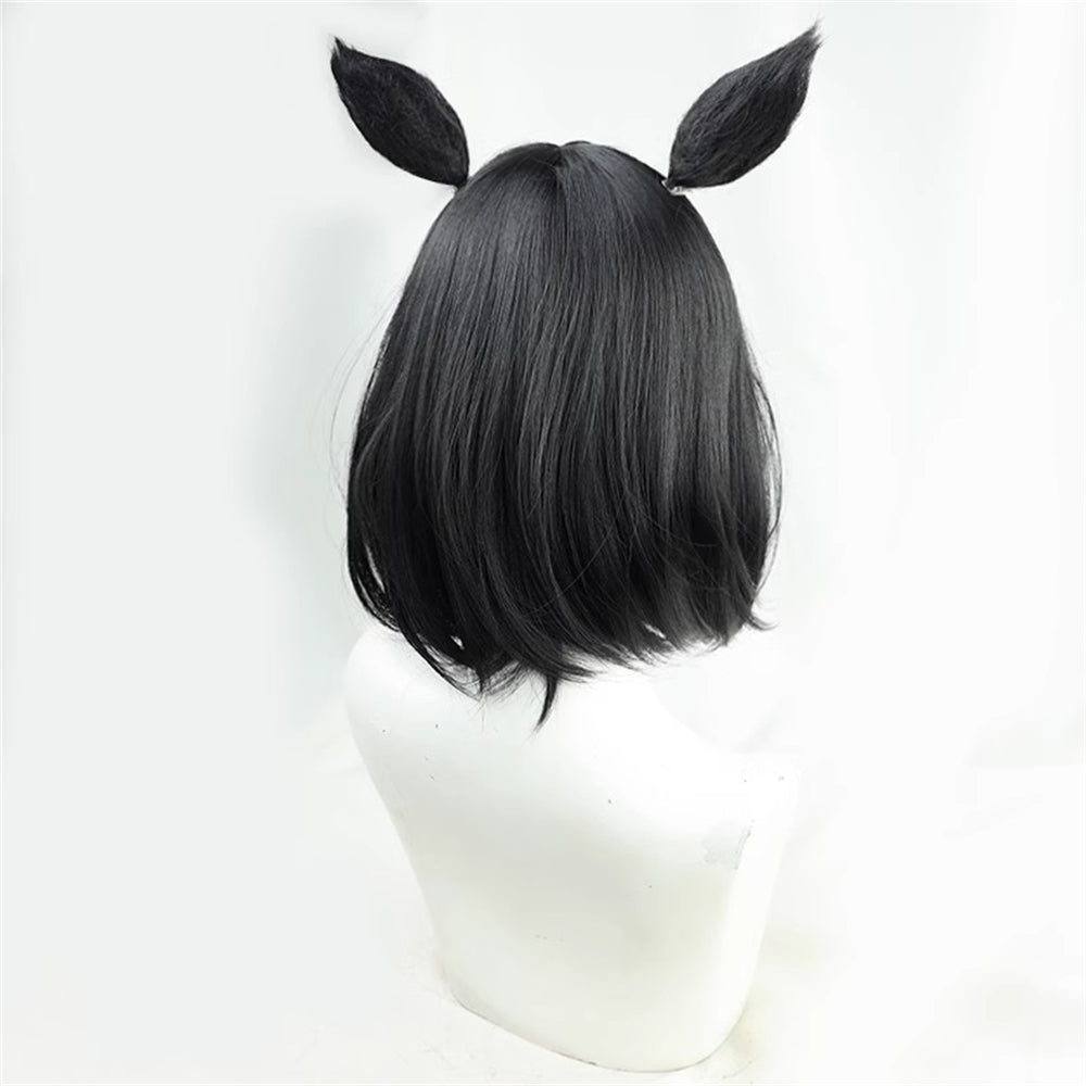 【In Stock】Game Umamusume:Pretty Derby Cosplay エイシンフラッシュ Eishin Flash Cosplay Wig With Ears and Tail