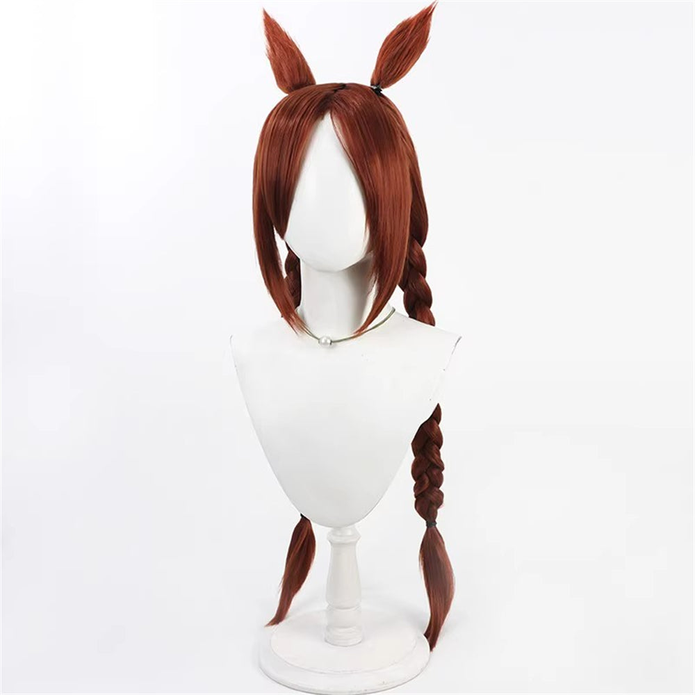 【In Stock】Game Umamusume:Pretty Derby Cosplay サクラバクシンオー Sakura Bakushin O (Sports Festival) Cosplay Wig With Ears and Tail