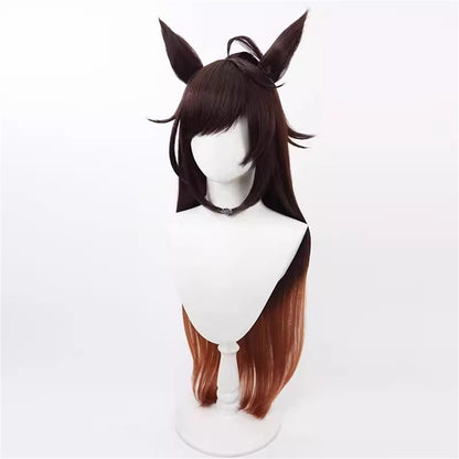 【In Stock】Game Umamusume:Pretty Derby Cosplay ドゥラメンテ Duramente Cosplay Wig With Ears and Tail