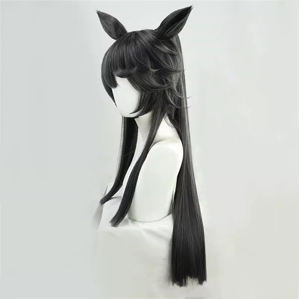 【In Stock】Game Umamusume:Pretty Derby Cosplay Maverick ナリタブライアン Cosplay Wig With Ears and Tail