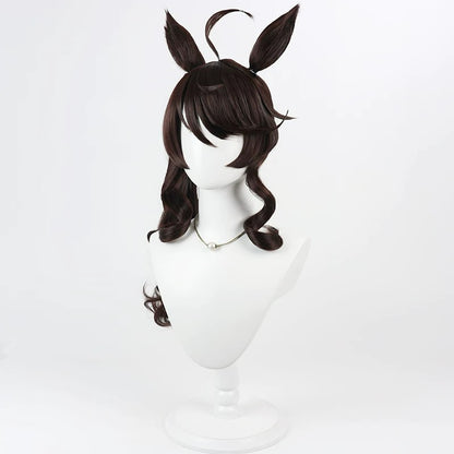 【In Stock】Game Umamusume:Pretty Derby Cosplay Wedding Daring Tact Cosplay Wig With Ears and Tail
