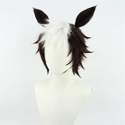 【In Stock】Game Umamusume:Pretty Derby Cosplay メジロライアン Mejiro Ryan Cosplay Wig With Ears and Tail