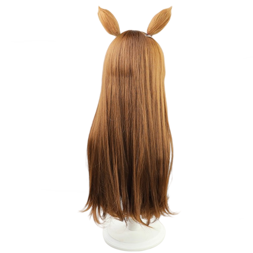 【In Stock】Game Umamusume:Pretty Derby Cosplay グラスワンダー Grass Wonder Cosplay Wig With Ears and Tail