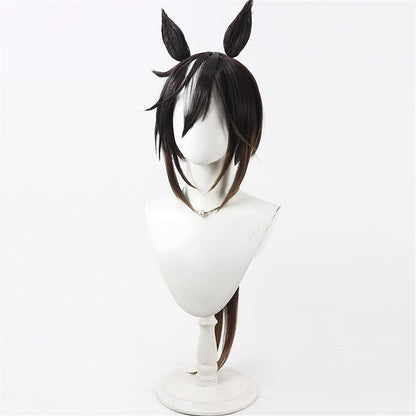 【In Stock】Game Umamusume:Pretty Derby Cosplay ステイゴールド Stay Gold Cosplay Wig With Ears and Tail