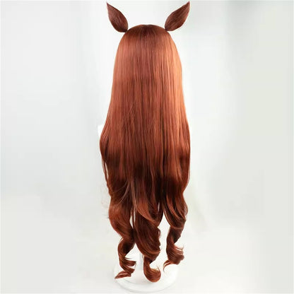 【In Stock】Game Umamusume:Pretty Derby Cosplay マルゼンスキー Maruzensky Cosplay Wig With Ears and Tail