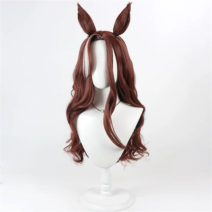 【In Stock】Game Umamusume:Pretty Derby Cosplay デアリングハート Daring Heart Cosplay Wig With Ears and Tail