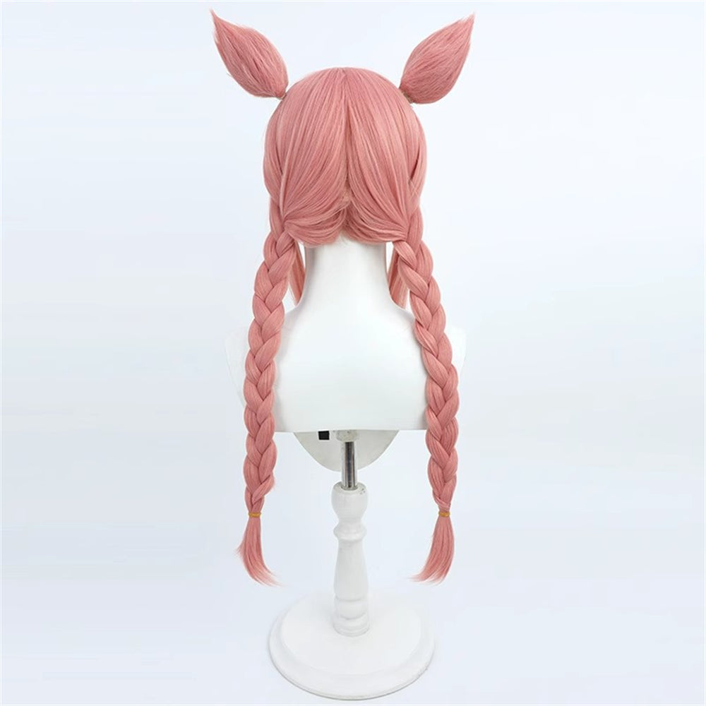 【In Stock】Game Umamusume:Pretty Derby Cosplay アグネスデジタル Agnes Digital Cosplay Wig With Ears and Tail