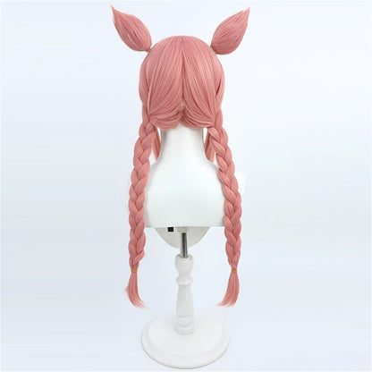 【In Stock】Game Umamusume:Pretty Derby Cosplay アグネスデジタル Agnes Digital Cosplay Wig With Ears and Tail