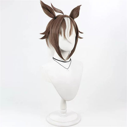 【In Stock】Game Umamusume:Pretty Derby Cosplay Rulership Cosplay Wig With Ears and Tail