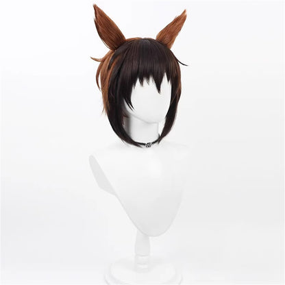【In Stock】Game Umamusume:Pretty Derby Cosplay バイアリーターク Byerley Turk Cosplay Wig With Ears and Tail