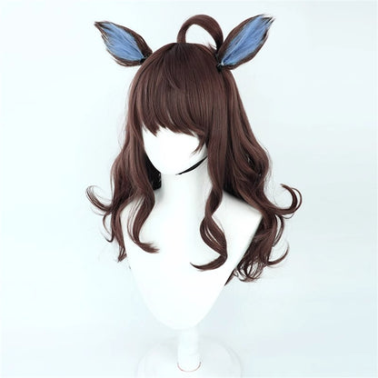 【In Stock】Game Umamusume:Pretty Derby Cosplay デアリングタクト Daring Tact Cosplay Wig With Ears and Tail