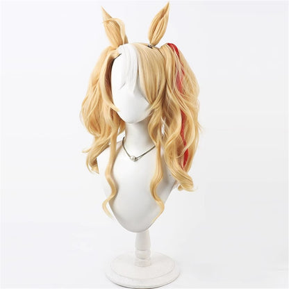 【In Stock】Game Umamusume:Pretty Derby Cosplay ユキノビジン Yukino Bijin Cosplay Wig With Ears and Tail