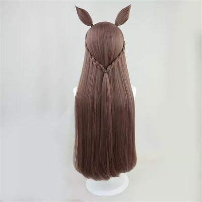 【In Stock】Game Umamusume:Pretty Derby Cosplay サトノダイヤモンド  Satono Diamond Cosplay Wig With Ears and Tail
