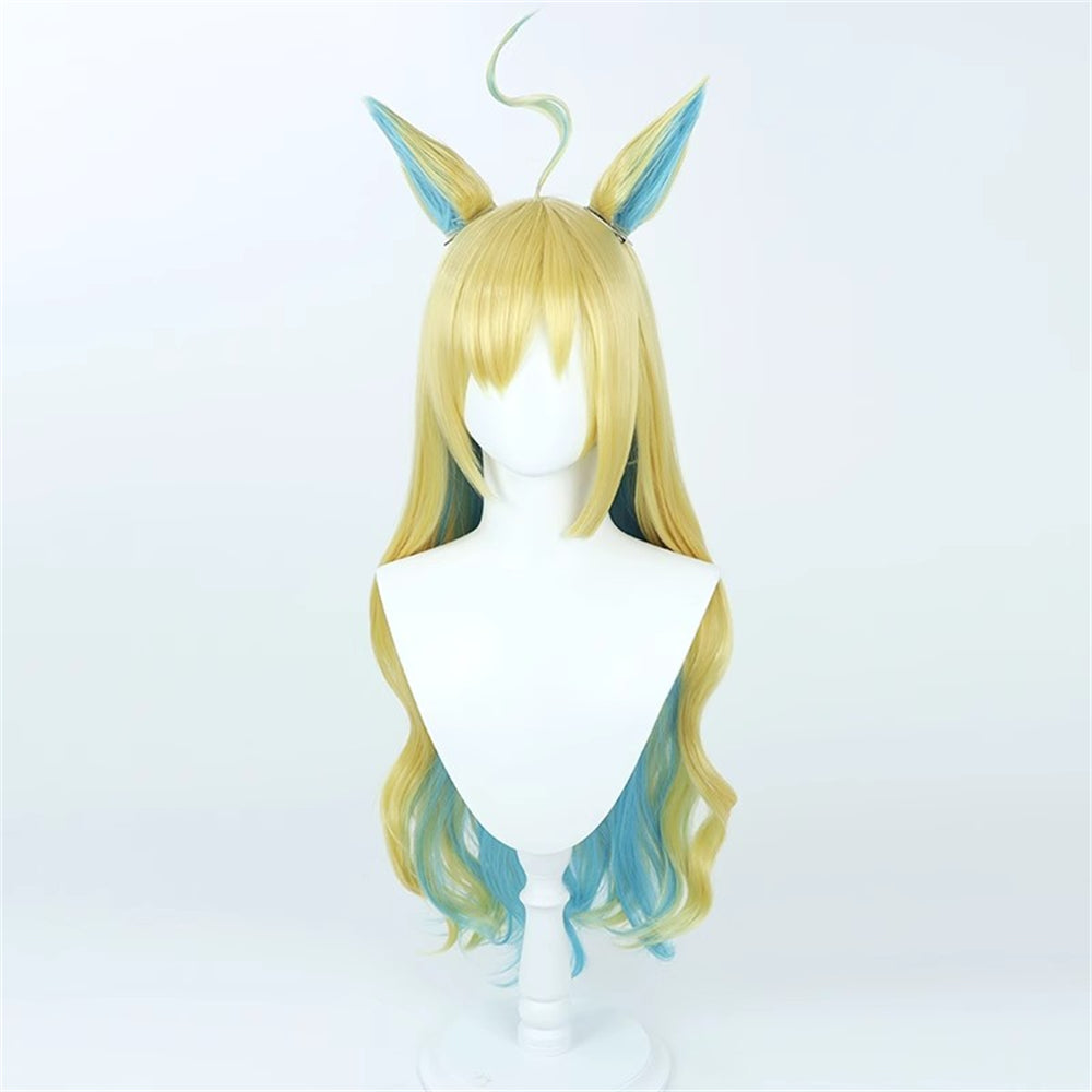 【In Stock】Game Umamusume:Pretty Derby Cosplay ネオユニヴァース Neo Universe Cosplay Wig With Ears and Tail
