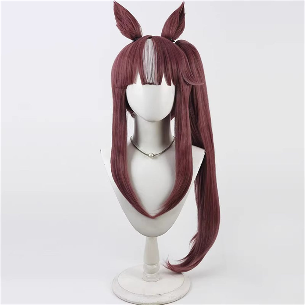 【In Stock】Game Umamusume:Pretty Derby Cosplay ラッキーライラック Lucky Lilac Cosplay Wig With Ears and Tail