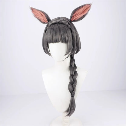 【In Stock】Game Umamusume:Pretty Derby Cosplay ゼンノロブロイ Zenno Rob Roy Cosplay Wig With Ears and Tail