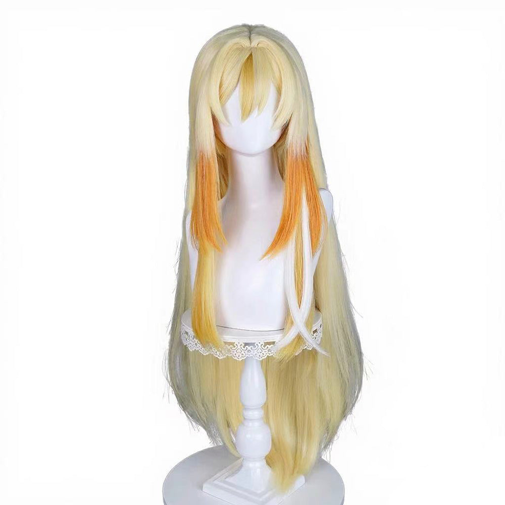 【In Stock】Game Genshin Impact Cosplay Golden Rhinedottir Cosplay Wig