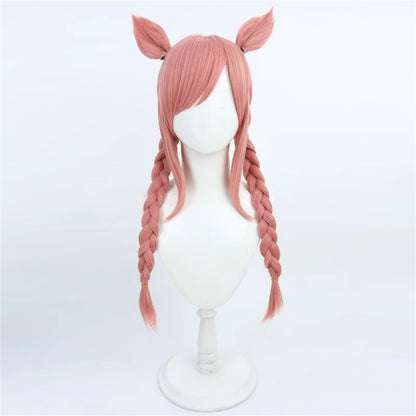 【In Stock】Game Umamusume:Pretty Derby Cosplay アグネスデジタル Agnes Digital Cosplay Wig With Ears and Tail