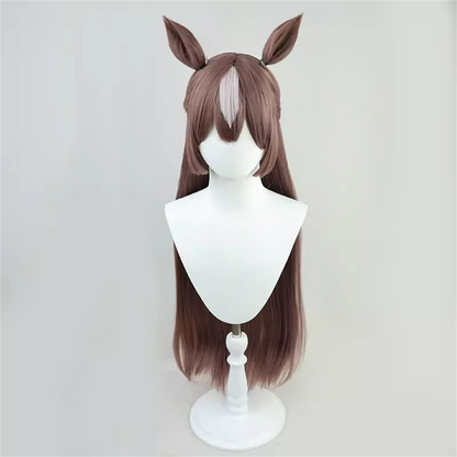 【In Stock】Game Umamusume:Pretty Derby Cosplay サトノダイヤモンド  Satono Diamond Cosplay Wig With Ears and Tail