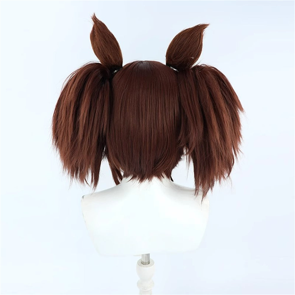 【In Stock】Game Umamusume:Pretty Derby Cosplay イナリワン Inari One Cosplay Wig With Ears and Tail