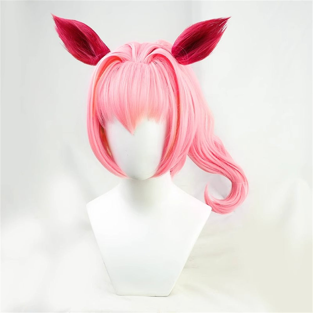 【In Stock】Game Umamusume:Pretty Derby Cosplay ハルウララ Haru Urara Cosplay Wig With Ears and Tail