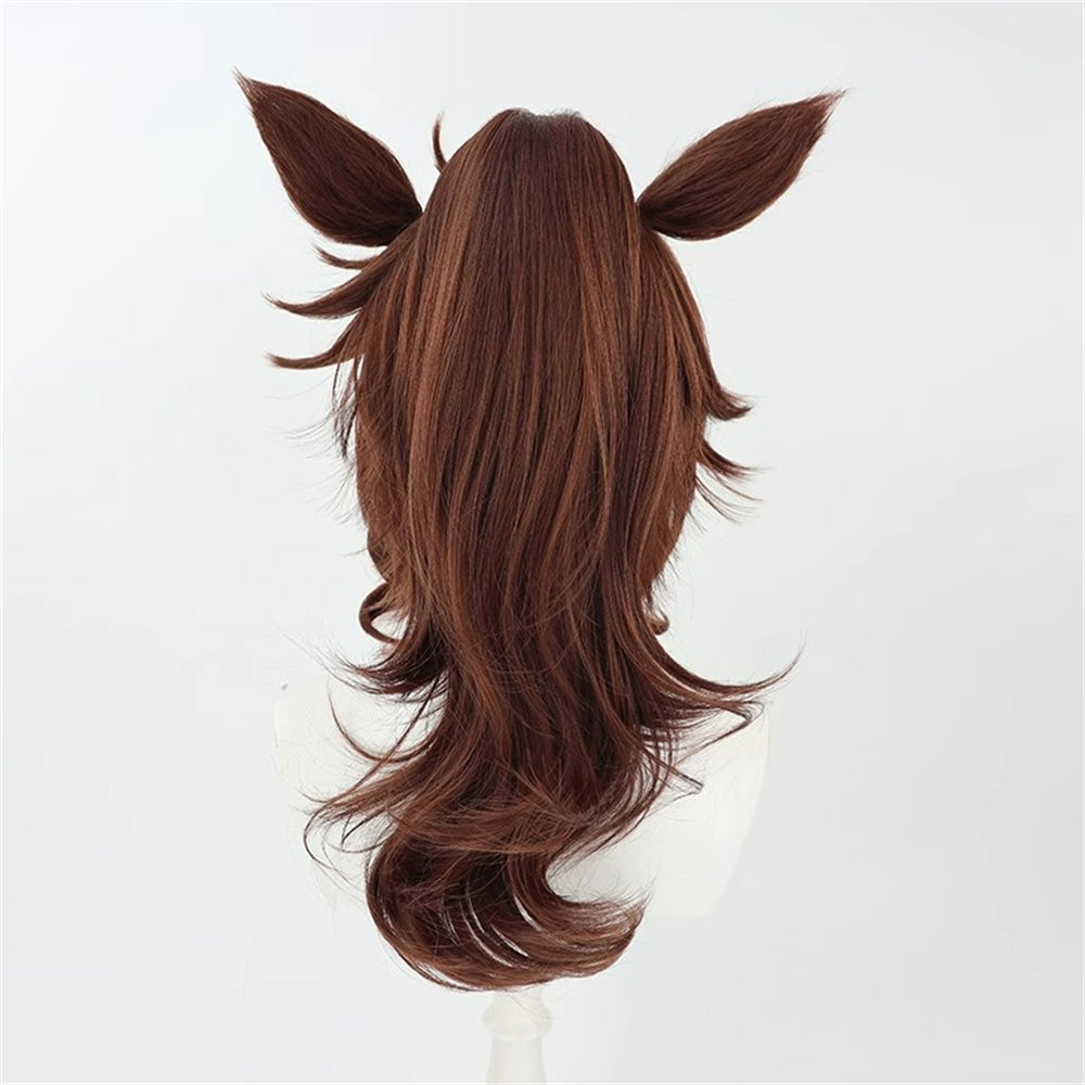 【In Stock】Game Umamusume:Pretty Derby Cosplay メジロパーマー Mejiro Palmer Cosplay Wig With Ears and Tail