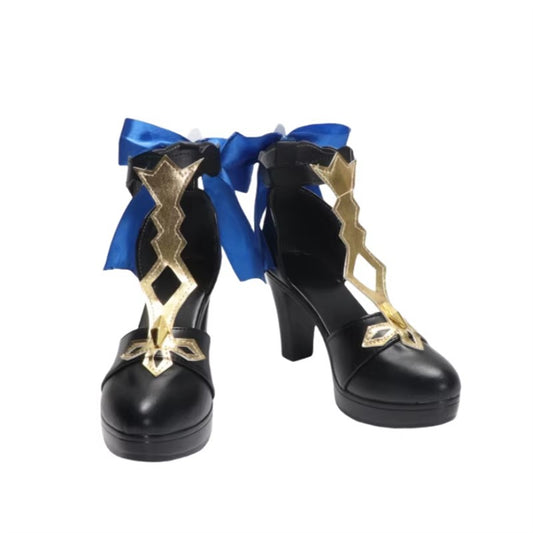 Game Genshin Impact Cosplay Twilight Blossom Ganyu Cosplay Shoes