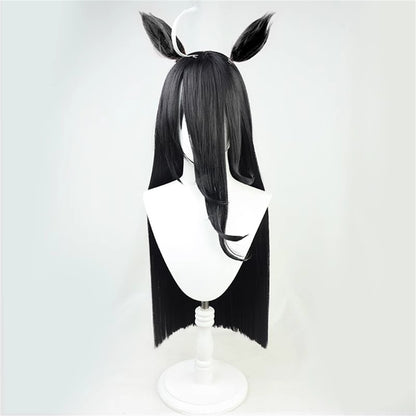 【In Stock】Game Umamusume:Pretty Derby Cosplay マンハッタンカフェ Manhattan Cafe Cosplay Wig With Ears and Tail