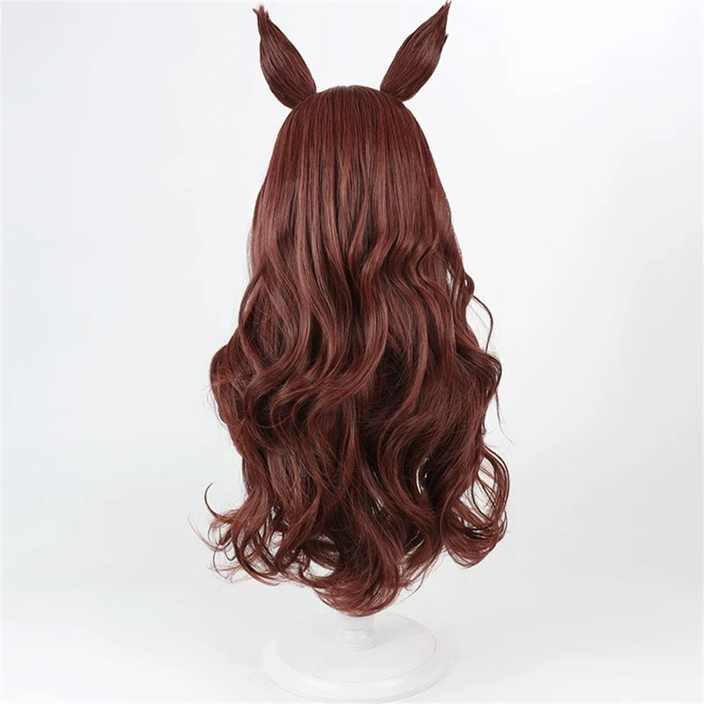 【In Stock】Game Umamusume:Pretty Derby Cosplay デアリングハート Daring Heart Cosplay Wig With Ears and Tail