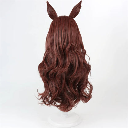 【In Stock】Game Umamusume:Pretty Derby Cosplay デアリングハート Daring Heart Cosplay Wig With Ears and Tail