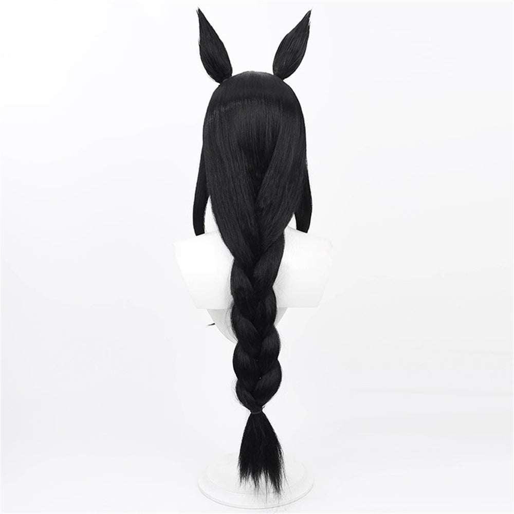 【In Stock】Game Umamusume:Pretty Derby Cosplay マンハッタンカフェ Manhattan Cafe Cosplay Wig With Ears and Tail
