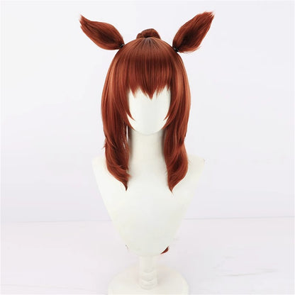 【In Stock】Game Umamusume:Pretty Derby Cosplay Maruzensky Swimwear Style マルゼンスキー Cosplay Wig With Ears and Tail