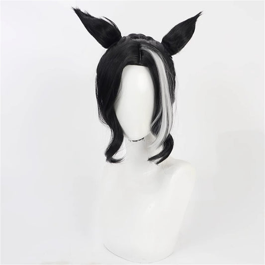【In Stock】Game Umamusume:Pretty Derby Cosplay メジロラモーヌ Mejiro Ramonu Cosplay Wig With Ears and Tail