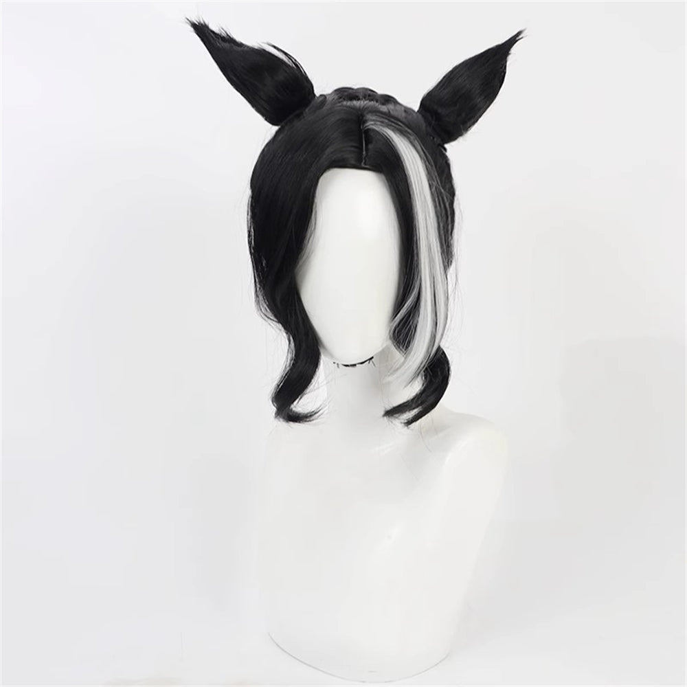 【In Stock】Game Umamusume:Pretty Derby Cosplay メジロラモーヌ Mejiro Ramonu Cosplay Wig With Ears and Tail