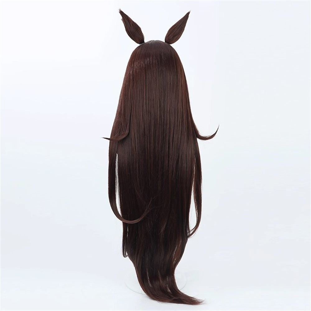 【In Stock】Game Umamusume:Pretty Derby Cosplay シーキングザパール Seeking the Pearl Cosplay Wig With Ears and Tail