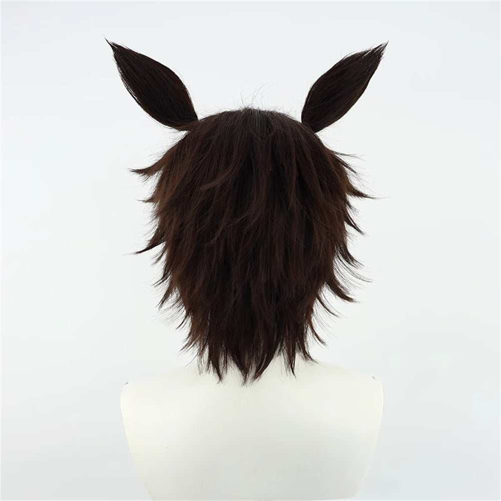 【In Stock】Game Umamusume:Pretty Derby Cosplay メジロライアン Mejiro Ryan Cosplay Wig With Ears and Tail