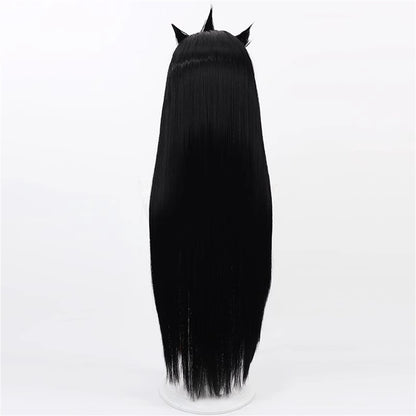 【In Stock】Game League of Legends Cosplay Heartsteel Yone Cosplay Wig Black Color Hair