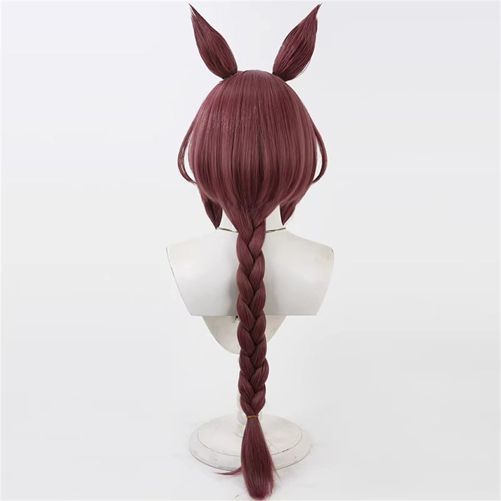 【In Stock】Game Umamusume:Pretty Derby Cosplay サクラチトセオー Sakura Chitose O Cosplay Wig With Ears and Tail