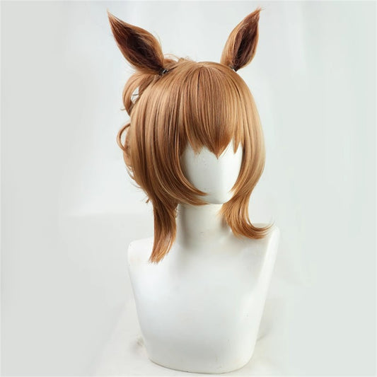 【In Stock】Game Umamusume:Pretty Derby Cosplay タイキシャトル Taiki Shuttle Cosplay Wig With Ears and Tail