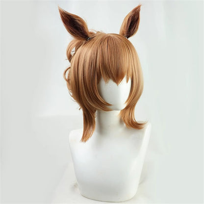 【In Stock】Game Umamusume:Pretty Derby Cosplay タイキシャトル Taiki Shuttle Cosplay Wig With Ears and Tail