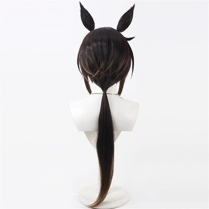 【In Stock】Game Umamusume:Pretty Derby Cosplay ステイゴールド Stay Gold Cosplay Wig With Ears and Tail